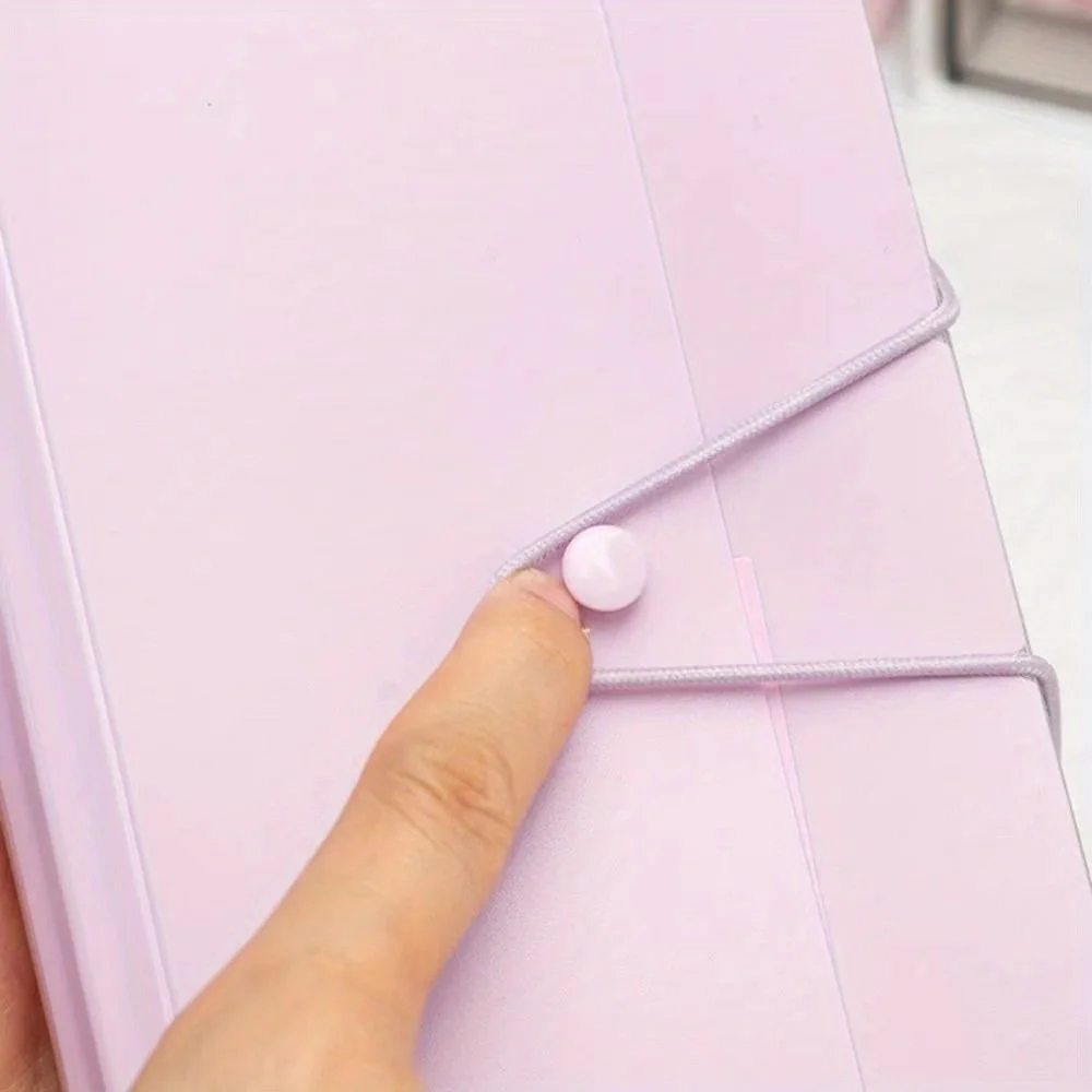 13 Pocket A6 Accordion File Organizer, Expandable Portable Coupon Receipt Holder with Index Tabs, Solid Color Folder, 2 Stickers