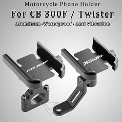 Motorcycle Phone Holder Aluminum Alloy Stand CB300F Twister 2024 for Honda CB 300F CB300 300 F 2011 2014 2015 2023 Accessories