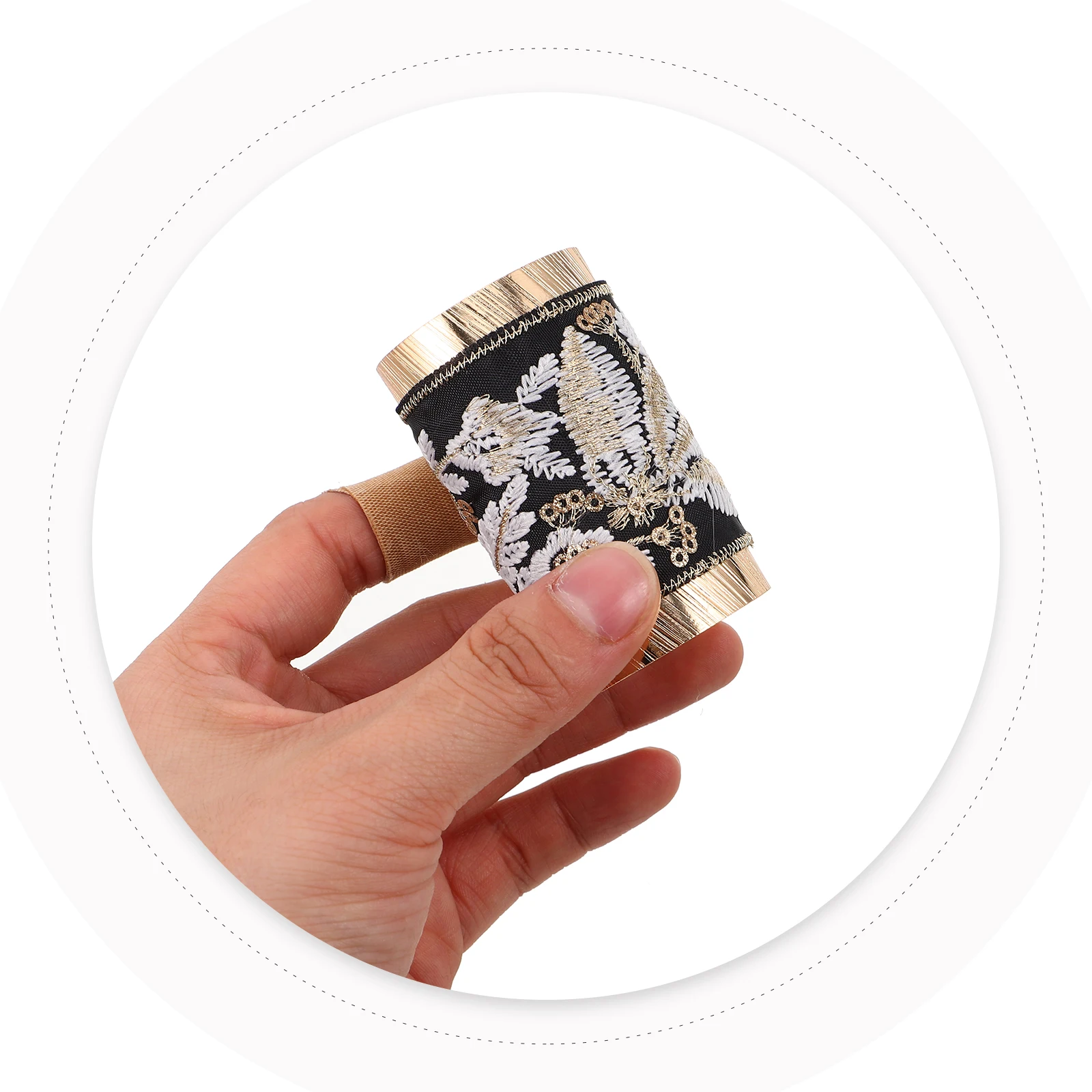 

Decorative Hair Cuff for Women Metal Ponytail Buckle Clip Elegant Long Hair Ring Accessory for High Ponytail Nape Hairstyle