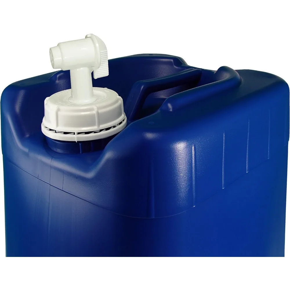Contenedores de almacenamiento de agua apilables de 5 galones, azul, paquete de 6 (30 galones): ¡nuevo y limpio!