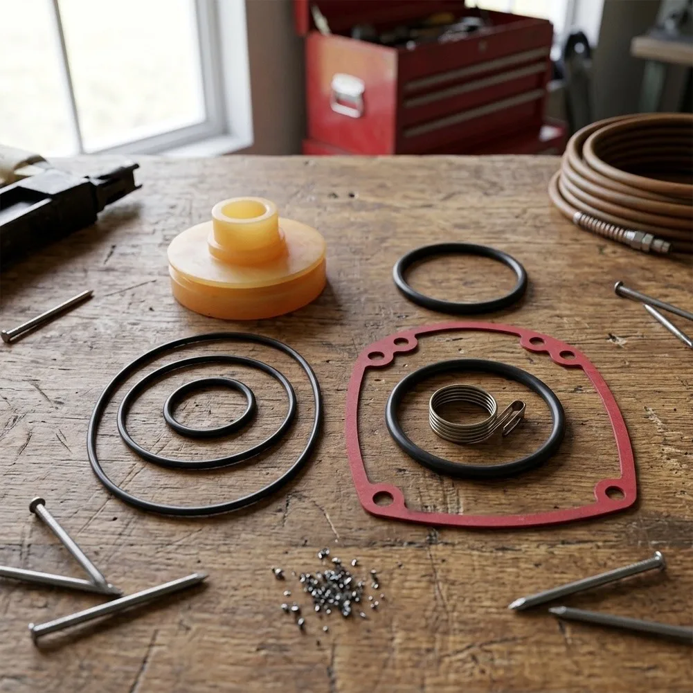 Rebuild Kit With O-Rings Pusher Spring Gasket For MCN150 MCN250 Nailer Overhaul Repair Parts Framing Tool Accessories