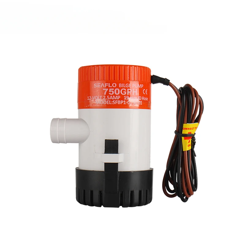 SEAFLO 12V 750GPH Automatic Submersible Bilge Pump for Boats with Float Switch