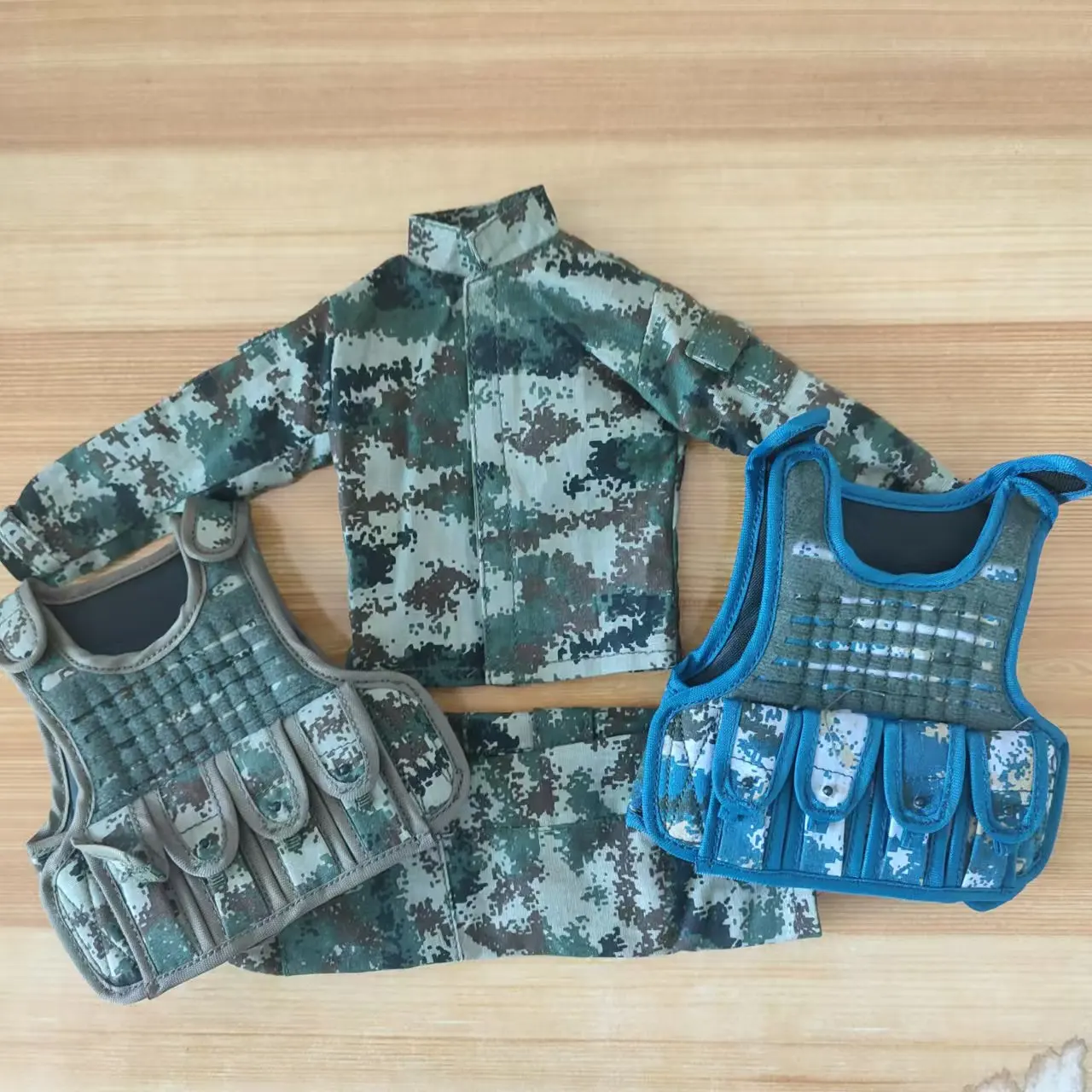 1/6 Scale Male Clothes Accessory Cam Uniforms Coat Pants Jacket Combat Chest Vest Force Military Fit 12‘’ Body Soldier Figure