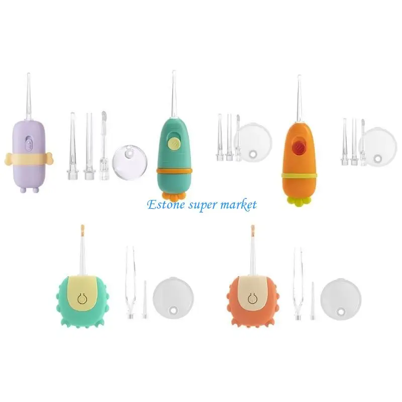 090B Ear Care Tool Powered By Button Battery Earwax Removal Tool for Sensitive Ears
