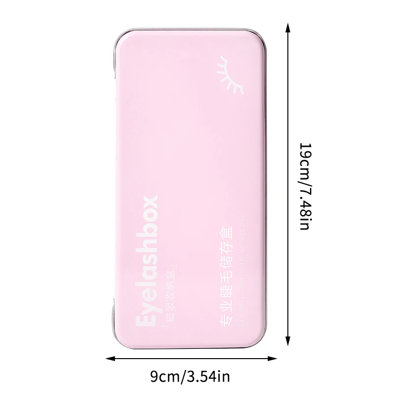 Empty Magnetic False Eyelash Storage Box With 6 Diskettes Travel Lash Holder Case