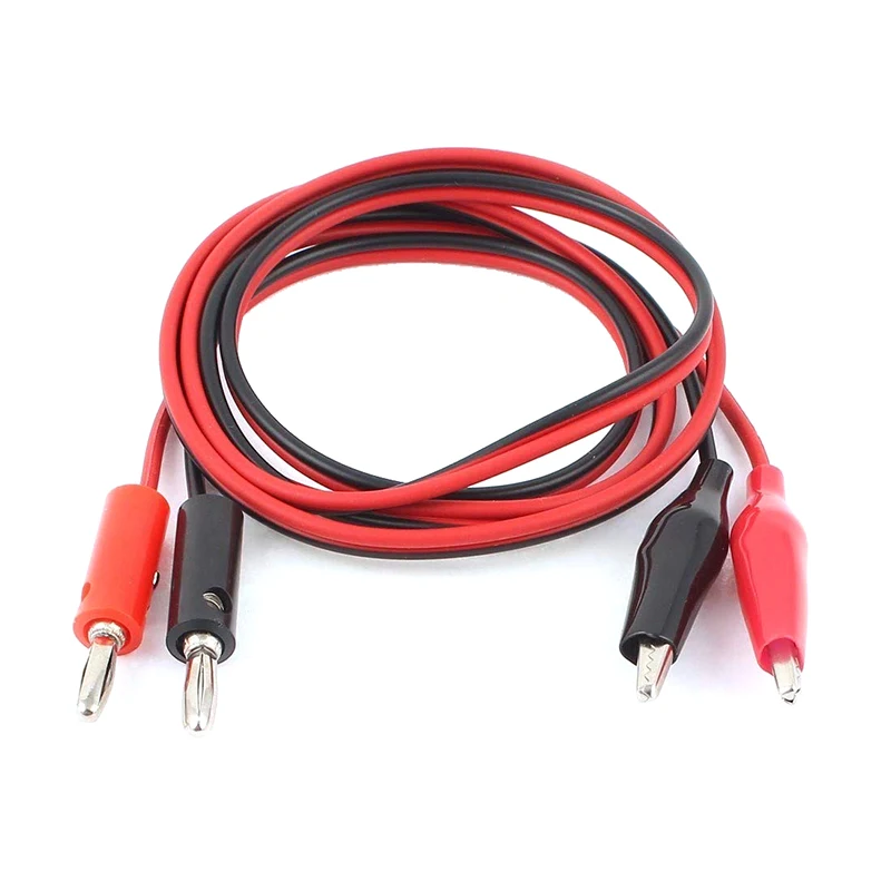 JX multimeter cable set Banana plug to dual Hook Clip Alligator Clip test head probe cable Multimeter SMD pen clip