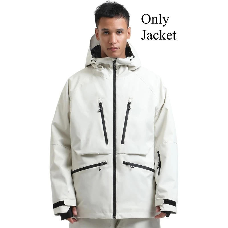 Nieuwe multifunctionele unisex ski-jassen buitensport waterdichte ski-jassen winter geïsoleerde sneeuwjas berg heren hoodies