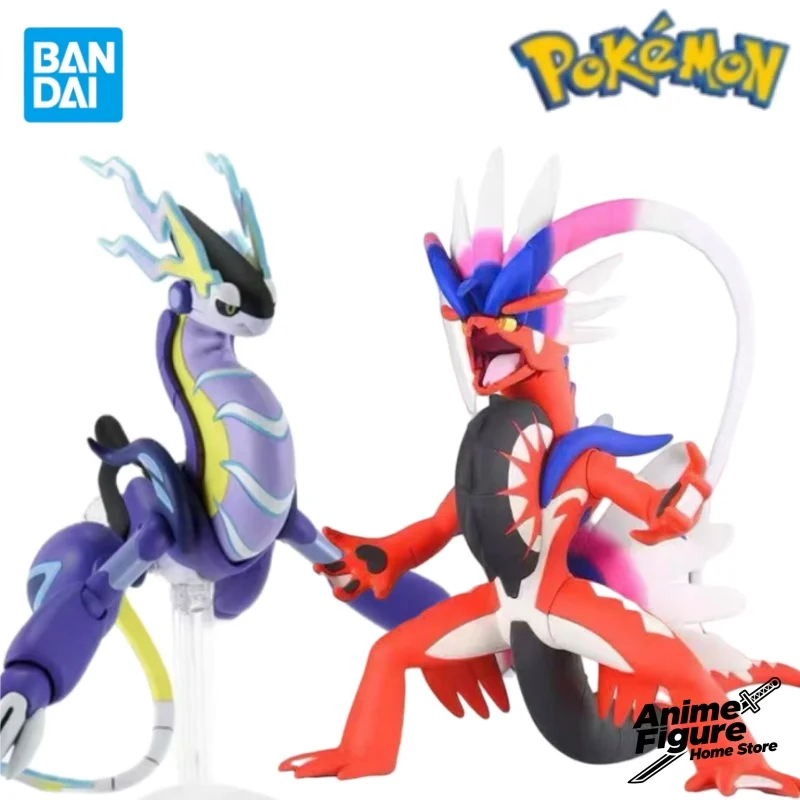 

100%Original in Stock Bandai Pokémon Koraidon Miraidon 59 60 Anime Character Assemble Toy Model Ornaments Collection Gifts