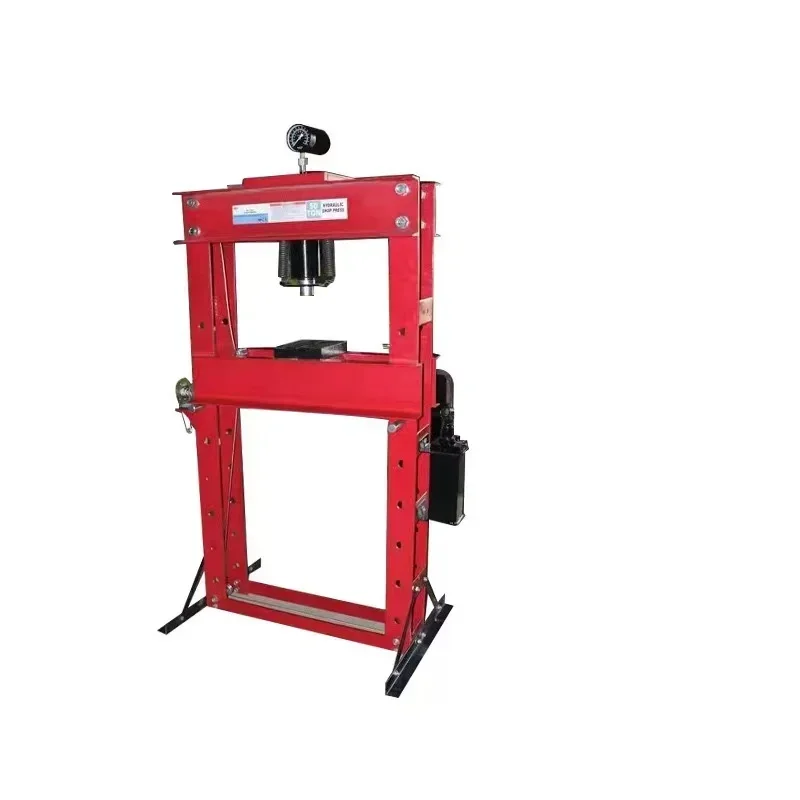 

To 20-Ton Hydraulic Press With Double Piston Pump And Gauge Workshop Press Tool
