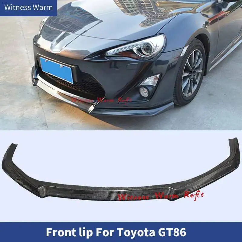 Pare-chocs avant de voiture pour Toyota Gt86, kit de carrosserie de pelle avant, séparateurs de modelmicrophone, Frp, fibre de carbone