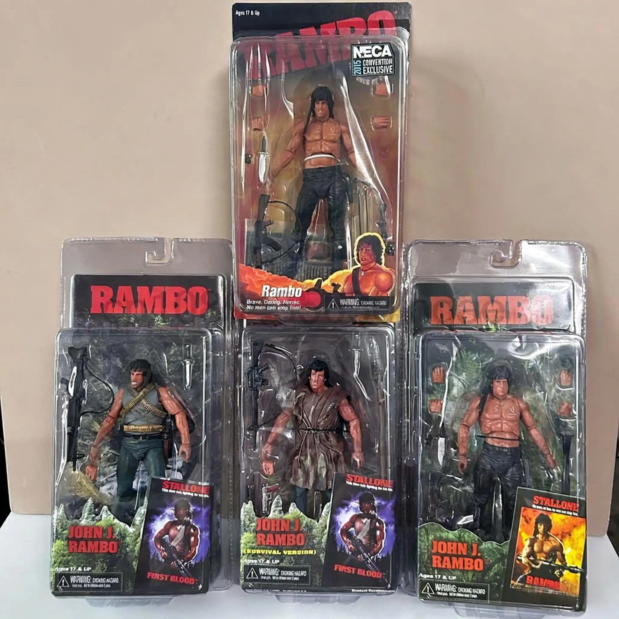 

Подвижная фигурка NECA First Blood Джон Дж. Рамбо из ПВХ, коллекционная модель солдата спецназа, игрушка, подарок на день рождения