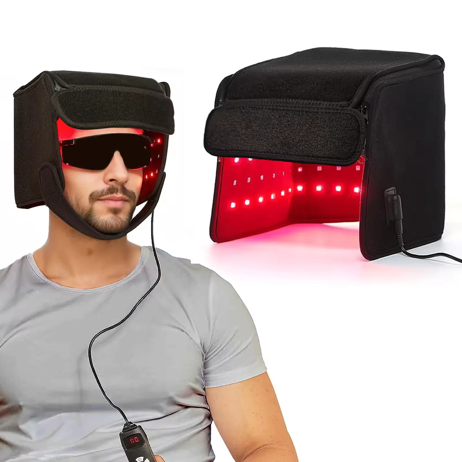 

Red Light Therapy Hair Regrowth Treatments Cap Near-Infrared Light Heating Phototherapy Anti Hair Loss Oil Control Hair Care