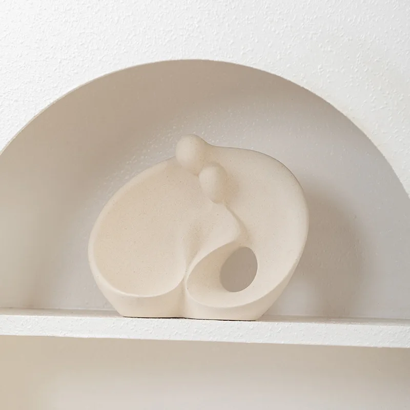 Creative Couple Sculpture Couple Abstract Bookshelf Ornament