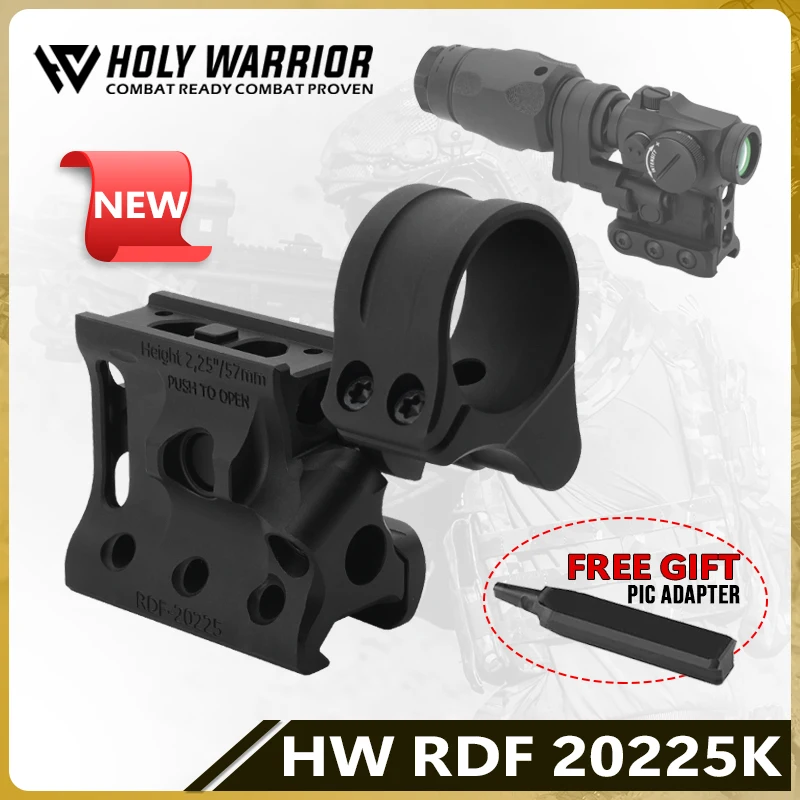 Holy Warrior Magnifier Hybrid Mount RDF-20225K CNC tech Red Dot Sight and Magnifier Set Mount for Hunting