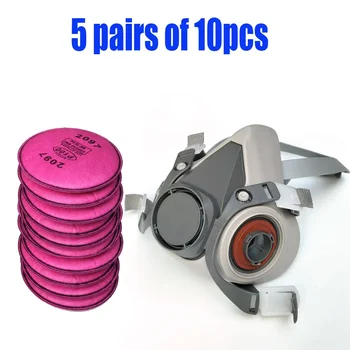 防塵ハーフフェイスマスク,組み合わせたレスピレーター,粒子フィルター,安全作業,工業用塗料スプレー,6200, 2022