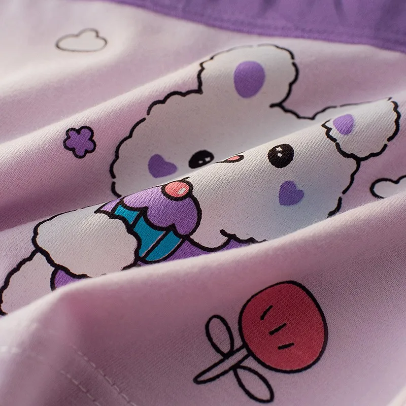 4 Stück weiche, antibakterielle Baumwoll-Slips für Kinder und Mädchen, Höschen mit Erdbeer-Print, atmungsaktive Unterwäsche für Kinder von 3–16 Jahren – Detail 8