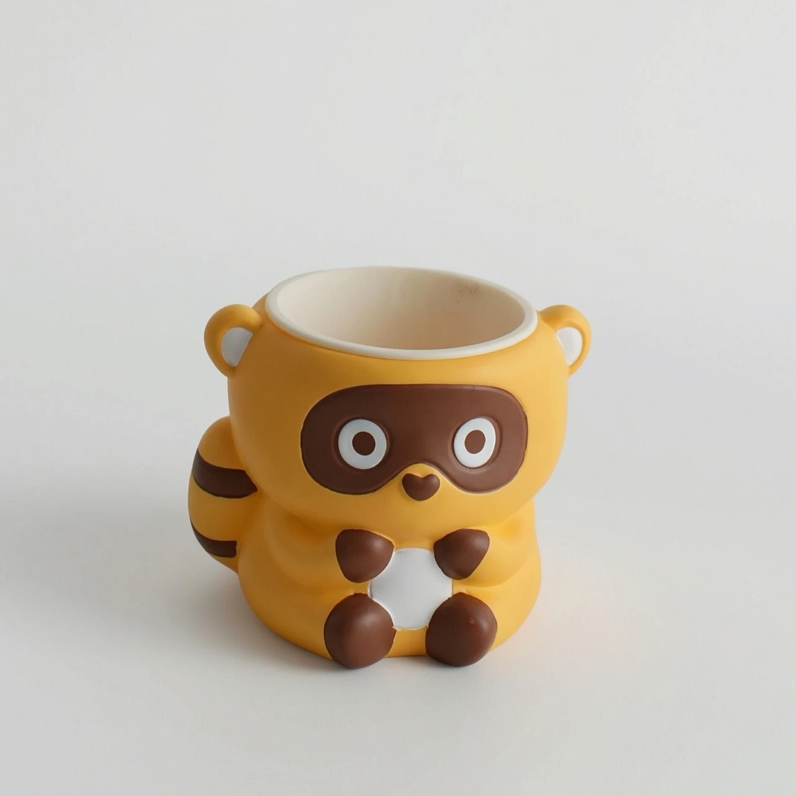 Raccoon Planter Cute Animal Planter Succulent Pot Cartoon Flowerpot Forest for Plant Lovers, Desk, Windowsill