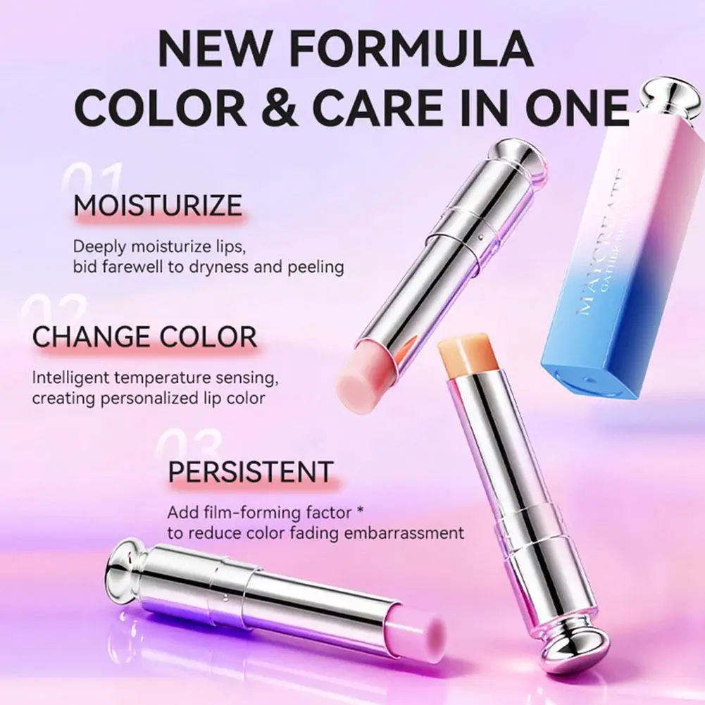 Lucidalabbra Idratante Non Grasso Cambia Colore per Cura Quotidiana, Rossetto Sfumato di Marca, Essenza Nutriente a Penetrazione Profonda