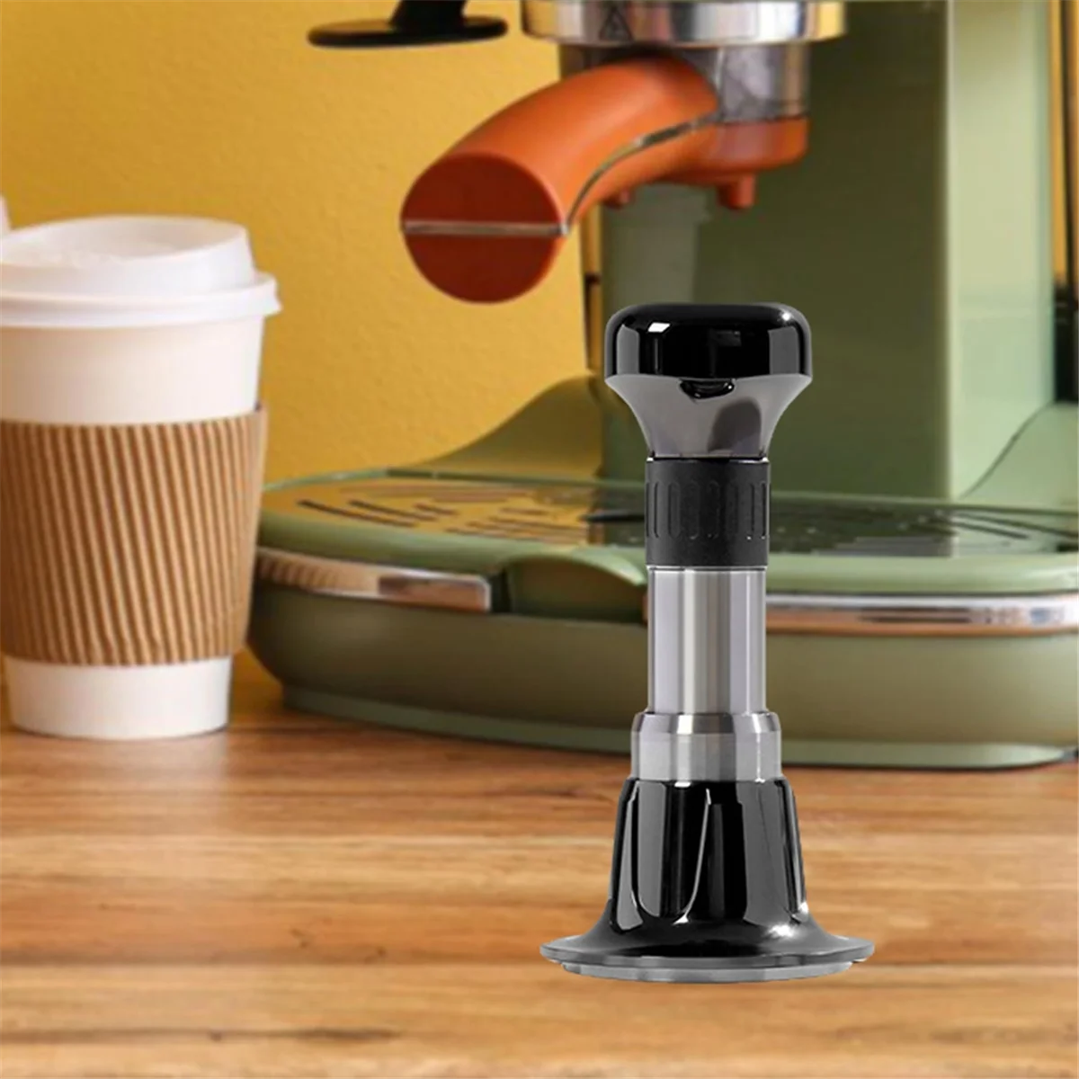 NEW Espresso Tamper Constant Force Impact Powder Thread Coffee Distributor Leveler Tool Coffee Hand Tool 58MM
