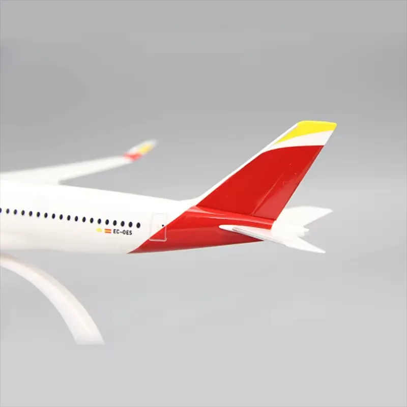 Escala 1/200 A350-900 Iberia Companhia Aérea Modelo de aeronave montado Modelo de aeronave de plástico ABS para coleção