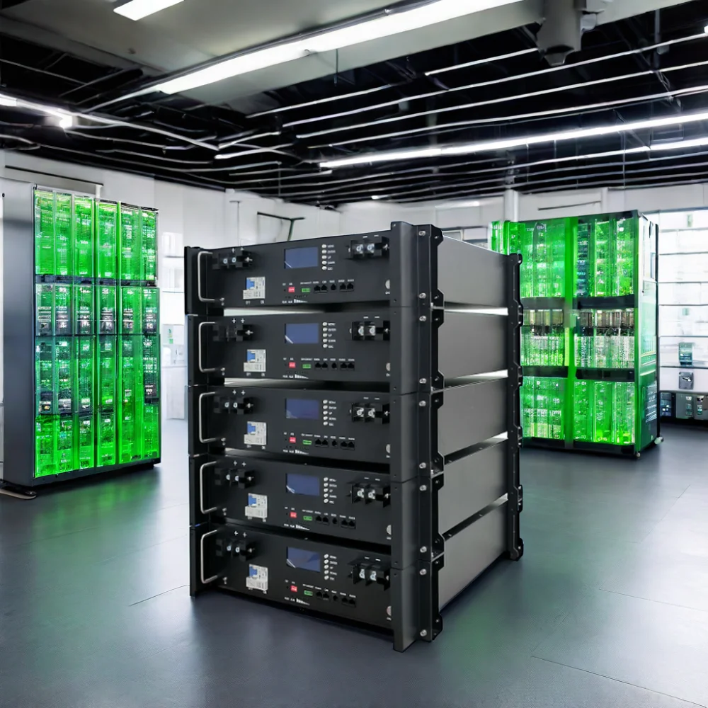 Langchuan 48V 100Ah 200Ah 5kwh 10kwh Rack-Mounted Lifepo4 Battery Hybrid Grid Connection RS232 Communication Port Solar System
