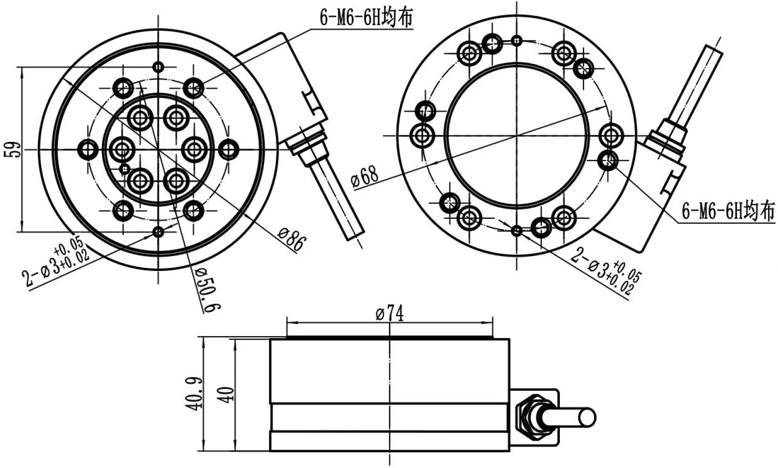 ستة محاور تحميل خلية متعددة محاور قوة الاستشعار محول للروبوتات الروبوتات طحن تلميع كشف الاصطدام 3C اختبار
