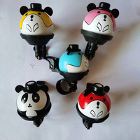 Aluminum Alloy Funny Cute Fit All Bike Bell Scooter Folding Bike Cartoon Panda Bells for Kids Child Bicycle MTB Road Bike E Bike