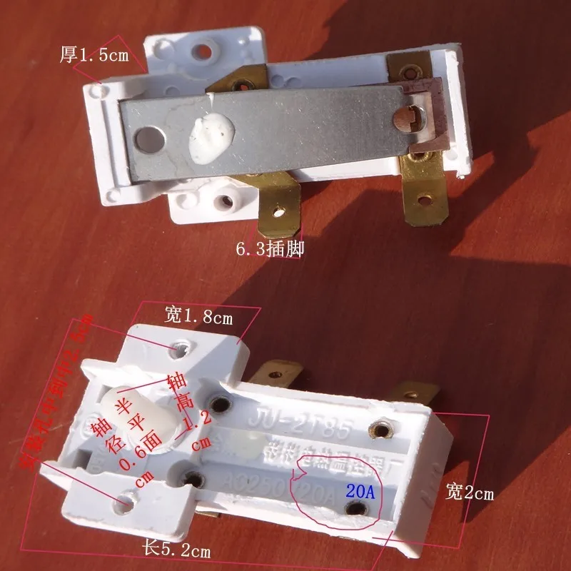 Universal Electrical Heater Replacing Limit Thermostat AC 220V 16A KDT-100 JU-2T85