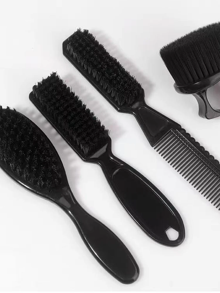 Unisex Hitzefreies Haarstyling-Bürstenset, 1/4 Stück, Professionelle Friseur-Salon Haardesign & Fade-Kämme für Tägliche Haarpflege – Detail 1