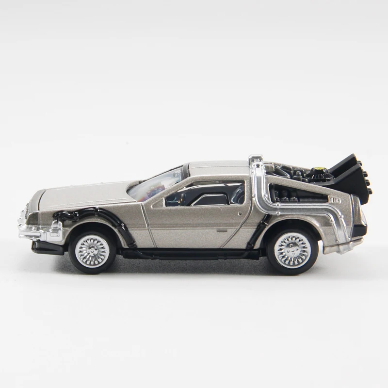 TAKARA TOMY-Modelo de metal fundido, veículos de brinquedo, Back to Future, DMC, TPU07-186915, 1:64