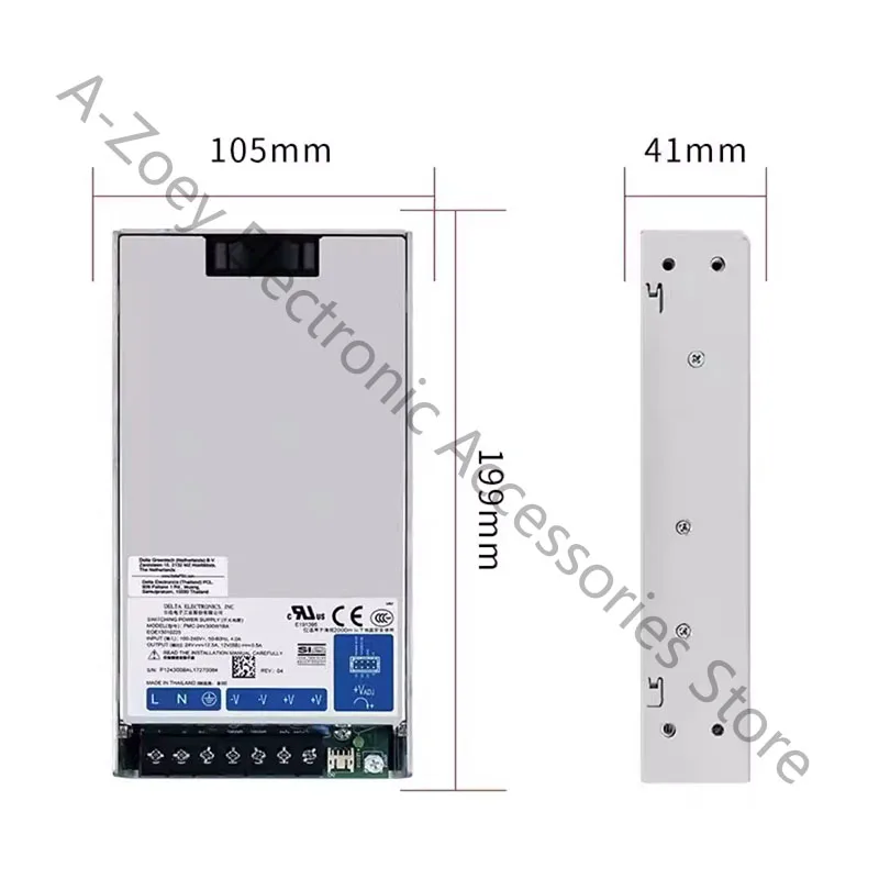 

Original AC aluminum shell anti-corrosion switch power supply PMC-24V300W1BA 24V 12.5A 300W