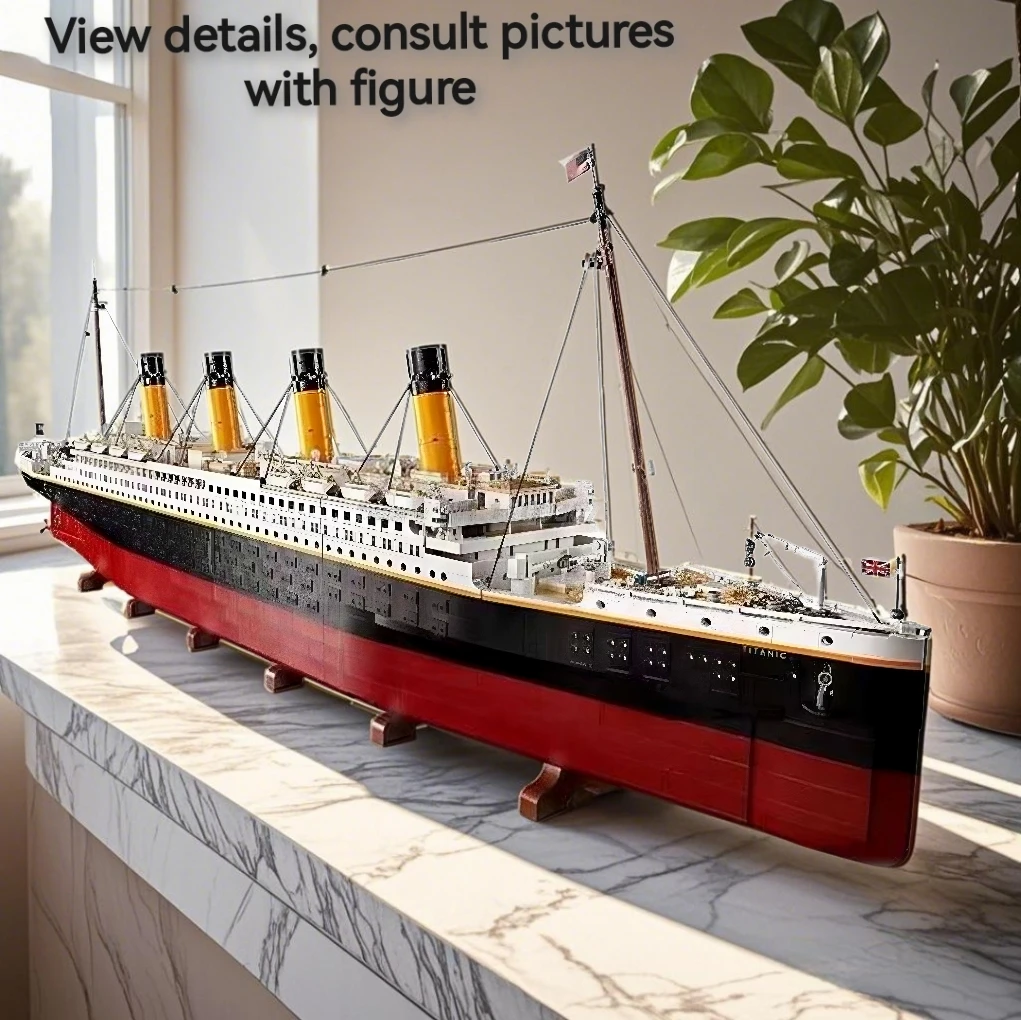 NEW 9090pcs Titani Compatible 10294 Titanic Large Cruise Boat Ship Steamship Bricks Building Blocks Children Toys Gifts 99023