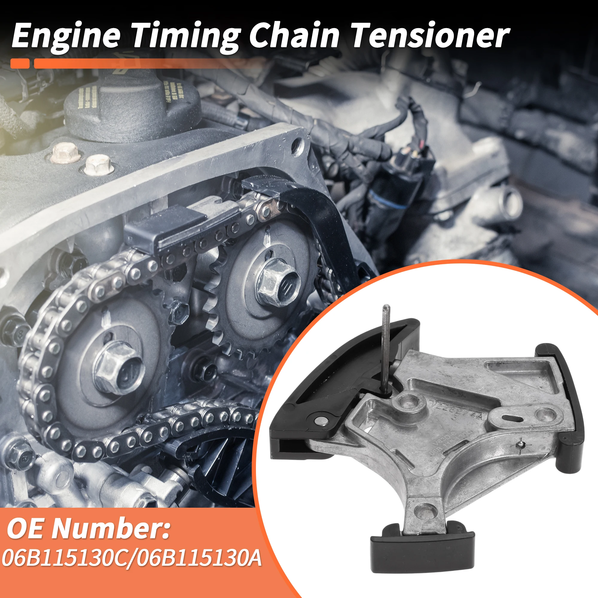 UXCELL Timing Chain Tensioner for VOLKSWAGEN BEETLE 03-04 No.06B115130C/06B115130A 1 Pc