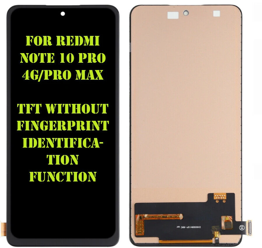 Touch Screen TFT Incell Screen For Xiaomi Redmi Note 10 Pro 4g/Note 10 Pro Max Display