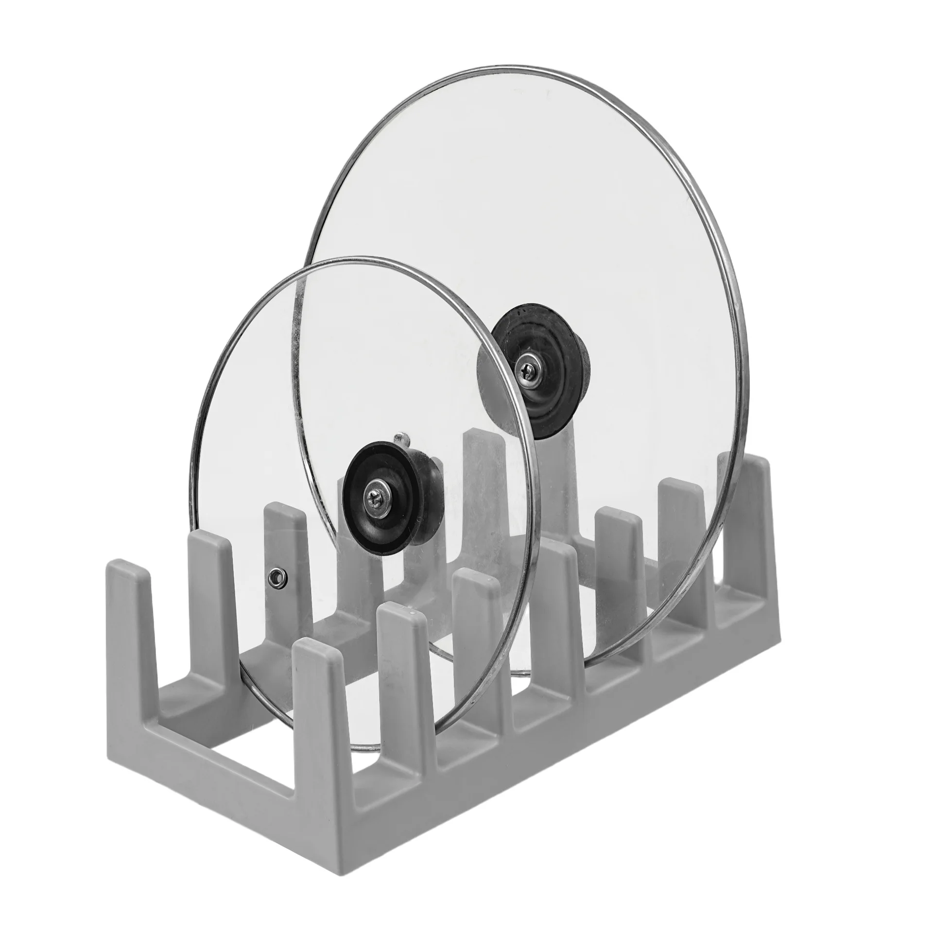 

That Functions as a Pot Lid Holder, Dish Rack,Spoon Holder,Cutting Board Rack,It Conveniently Stores and Drains Pot Lids &Spoons