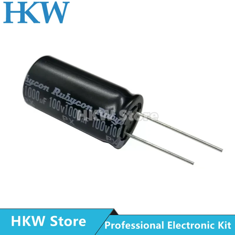 5pcs PX Series 1000UF100V Volume 18*35.5MM Rubycon Electrolytic Capacitor 100PX1000MEFC18X35.5 100V1000UF 1000UF 100V NEW