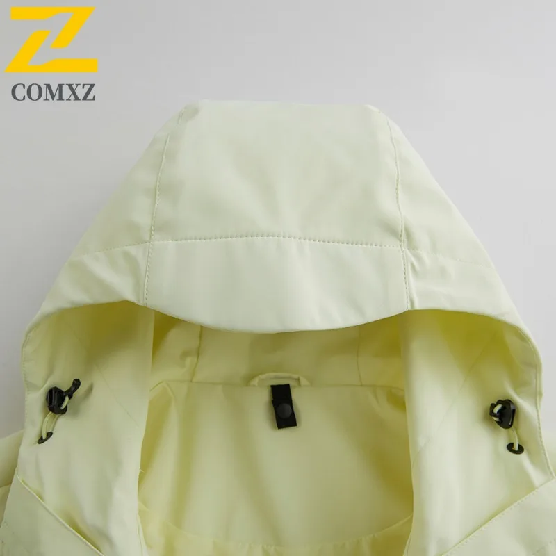 COMXZ الرجال مغامرة سترة أنيقة مقنعين تصميم في الهواء الطلق متعددة الوظائف معطف التزلج عادية سميكة الدفء الشتاء معاطف جديدة