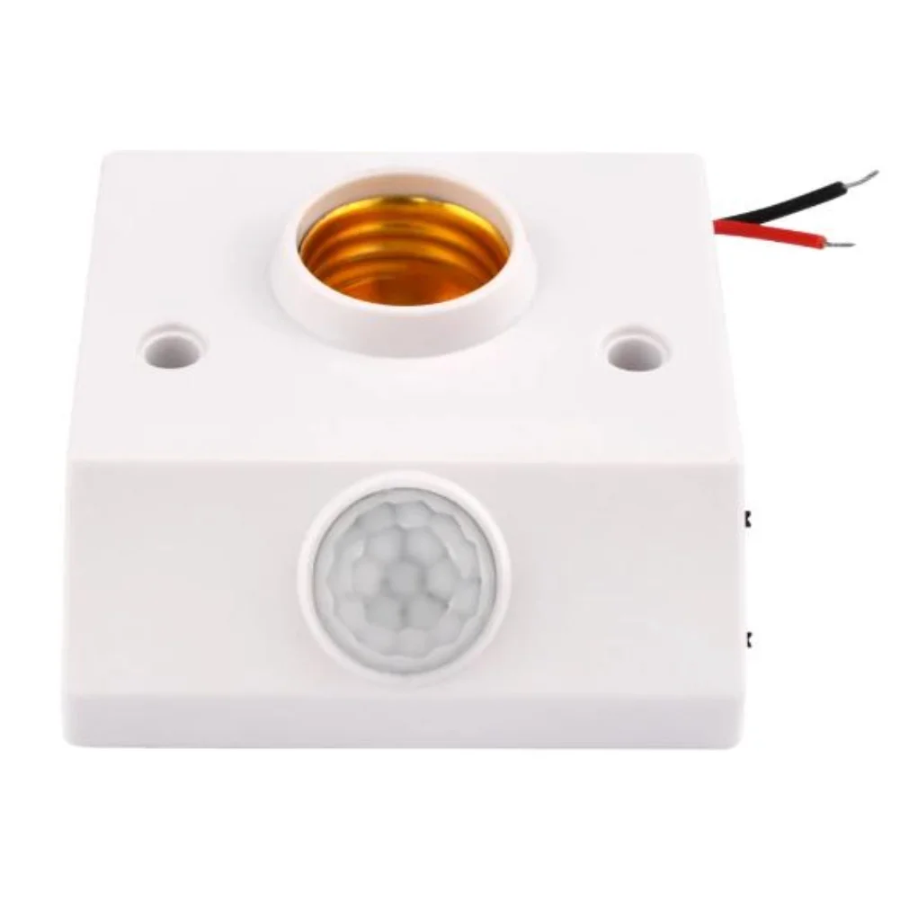 

LED Infrared Sensor Lamp Holder With Automatic Motion Detection, AC85-265V Wall Mount Lighting Fixture, ABS Construction