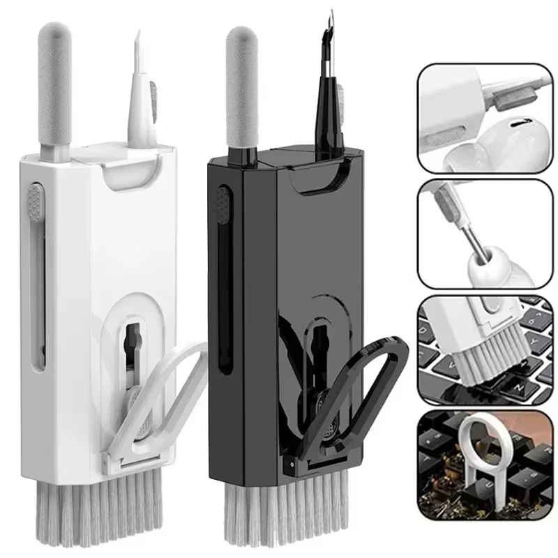 8-In-1 Multifunctional Cleaning Set Laptop Keyboard Cleaning Brush Mobile Phone Screen Cleaning Bluetooth Headphone Cleaning Pen