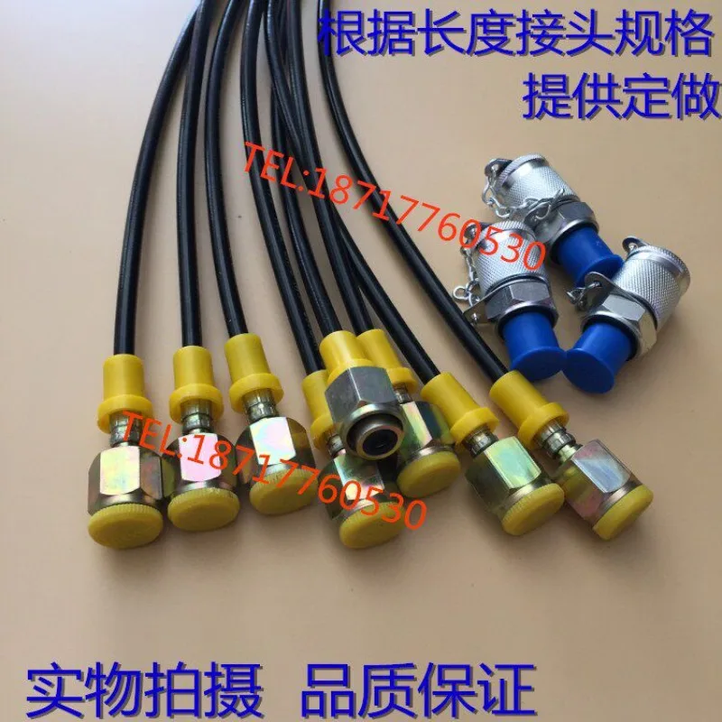High pressure pressure measuring hose assembly 63MPA hydraulic test hose fitting DN2/3 excavator pressure gauge YouTube line