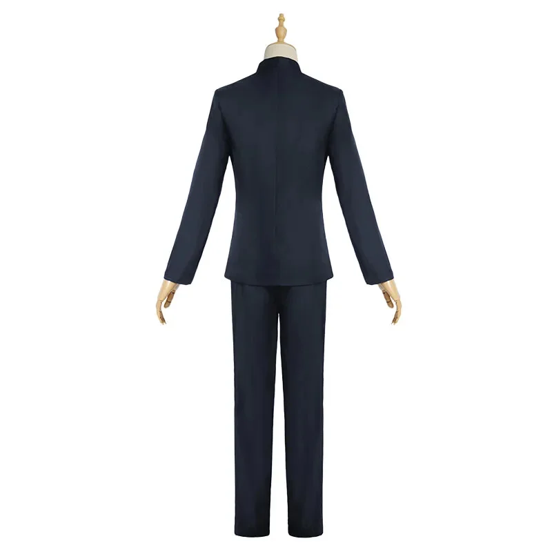 Uniforme de Cosplay de Gojo Satoru, Jujutsu Kaisen Gojo Satoru, traje de uniforme de escuela secundaria, peluca, Disfraces de Halloween para hombres