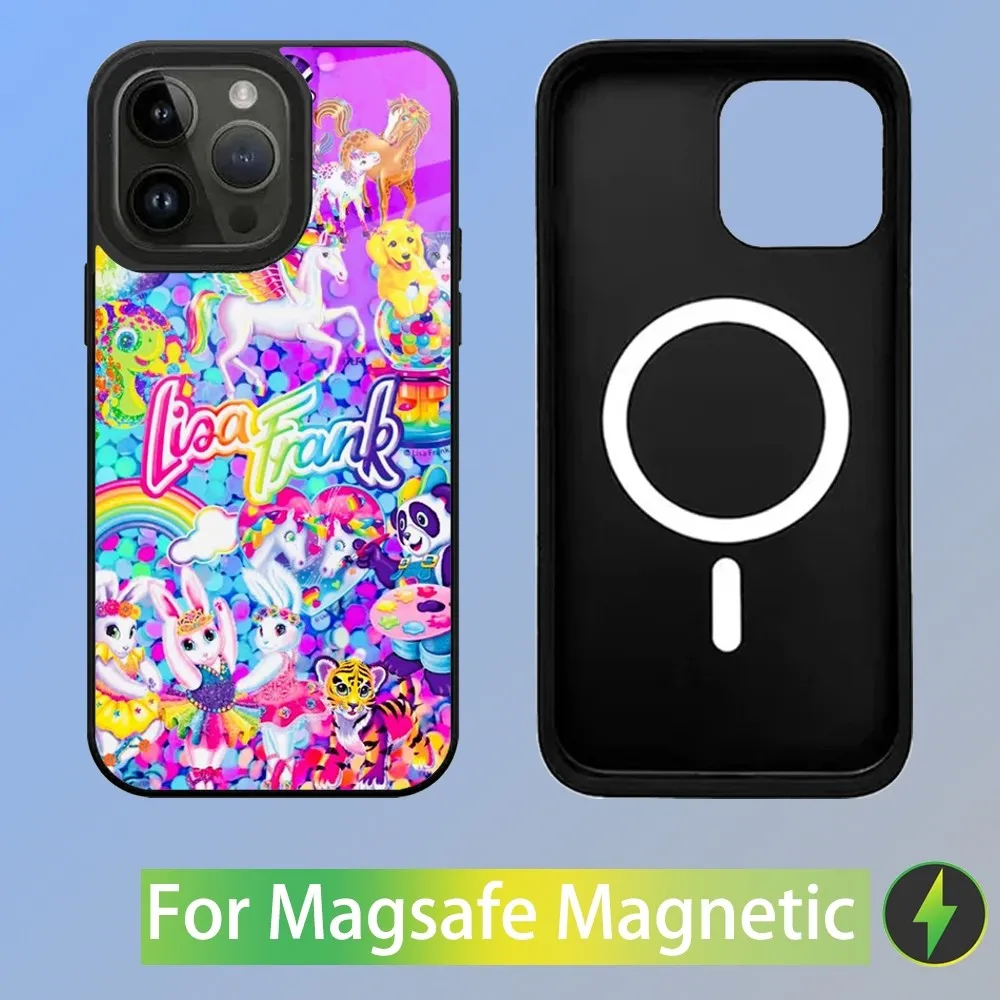 Lisa Frank Art Phone Case For iPhone 15,14,13,12,11,Plus,Pro,Max Mini Magsafe Magnetic Wireless Charging