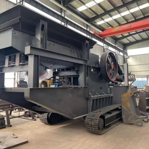 Customized Compact Stone Crushing Station Mobile Stone Rock Ore Crusher Machine Mining Crawler Type Mobile Jaw Crusher Plant