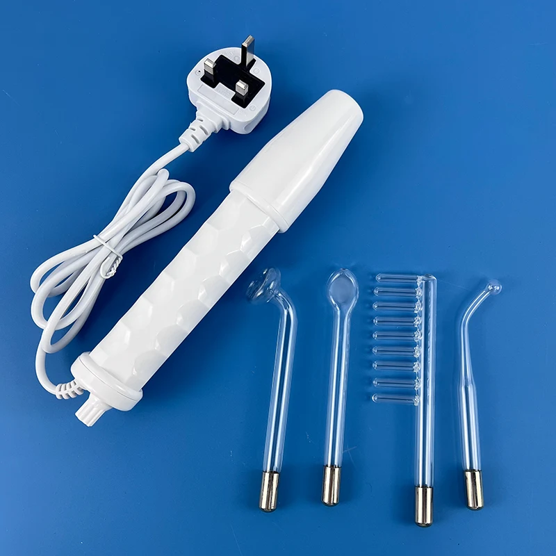 عصا كهربائية محمولة باليد للوجه عالية التردد، أداة تجميل بشرة الوجه، جهاز تجميل محمول للعناية ببشرة الوجه