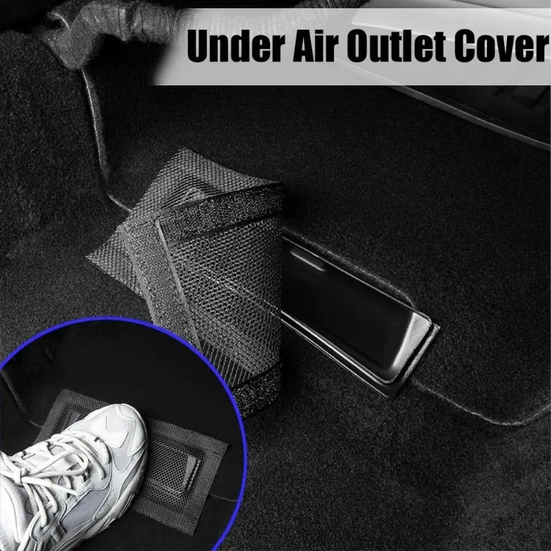 Air Outlet Protector Cover for Tesla Model 3 Y Under Seat Anti-Blocking Dust Protective Net Car Styling Interior Modification