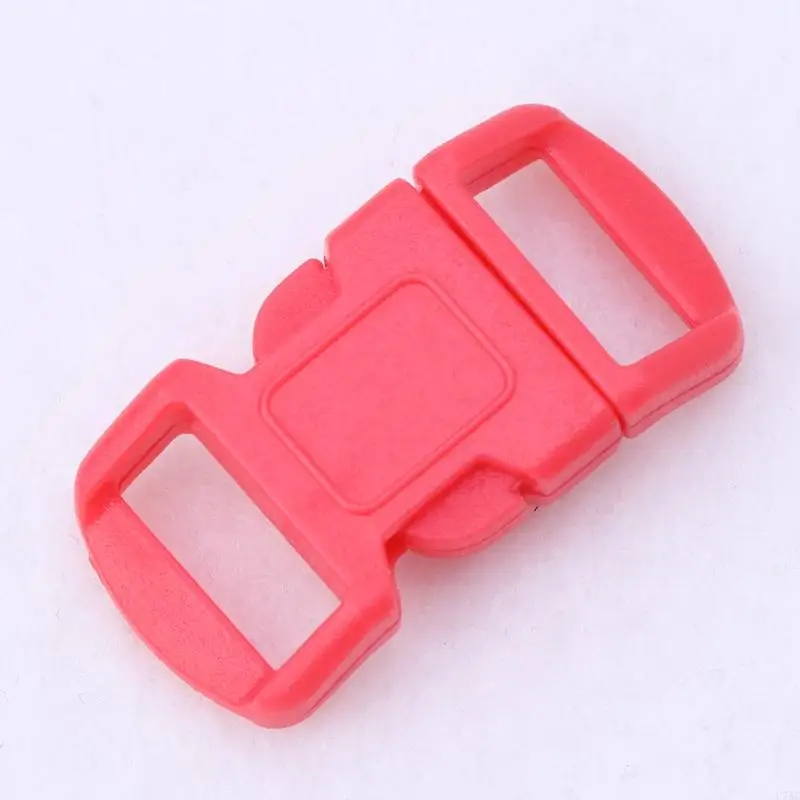 U75C 20PCS/Lô đường cong cong được phát hành khóa nhựa cho Vòng tay Paracord Màu sắc hỗn hợp