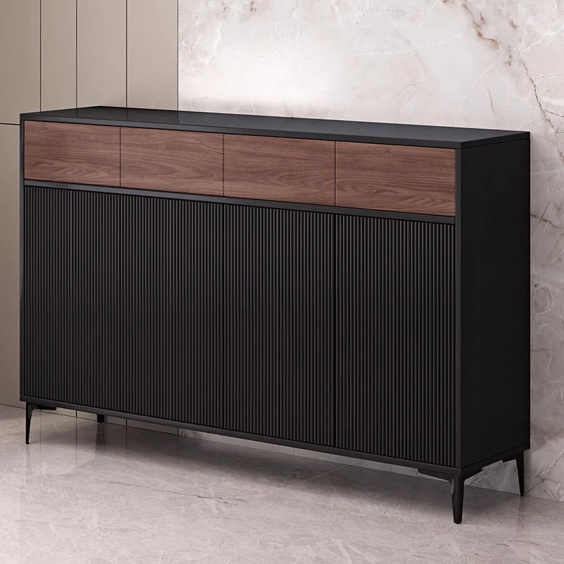 Black Drawers Shoe Cabinet Italian Minimalist Luxury Entryway Shoe Cabinet Organizers Storage Schuhregal Furniture For Home
