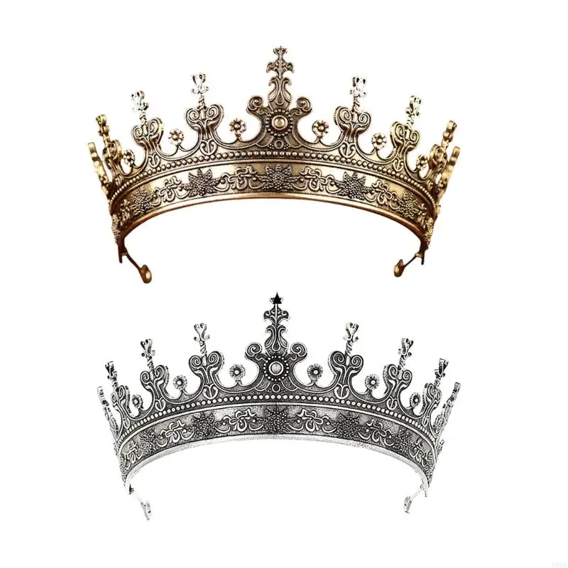 

Elegant Metal Crowns Headpiece For Men Perfect For Weddings Parties And Special Event Y08E