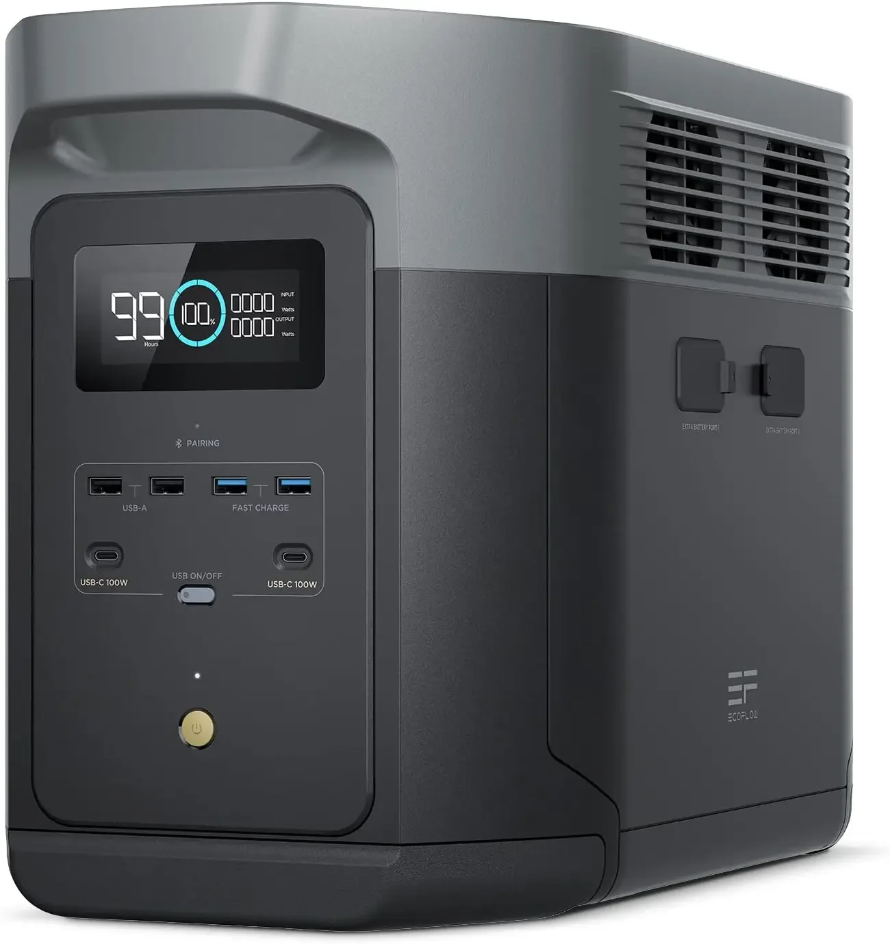 

Portable Power Station DELTA 2 Max, 2400W LFP Solar Generator, Full Charge in 1 Hr