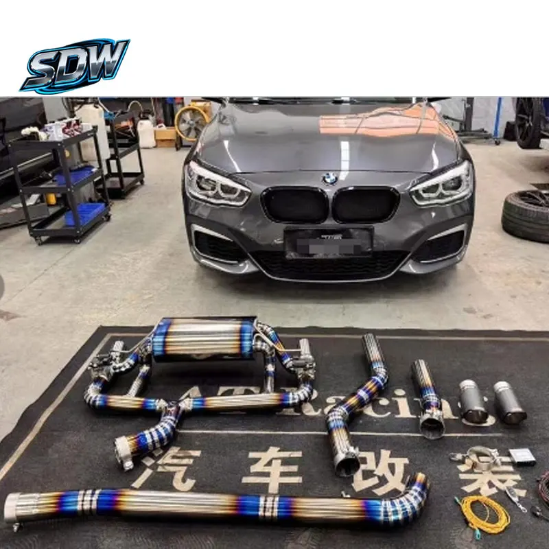 SDW  1M M135i/M140i/M235i/M240i Stainless Steel Catback Exhaust System Deep Tone Mirror Polished Finish 1.5mm Thickness Quad